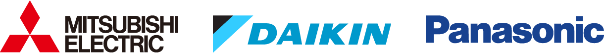 MITSUBISHI ELECTRIC, DAIKIN, Panasonic